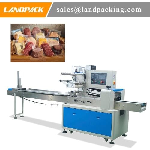 Hamburger Patties Dried Meat Snack Horizontal Packaging Machine Match Touch Control Panel