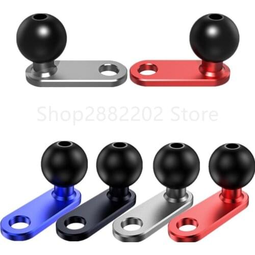 L Shaped Aluminum Alloy Base Holder Rubber Ball Head Rearview Mirror for Motorcycle Electric Vehicles Scooter Cellphones