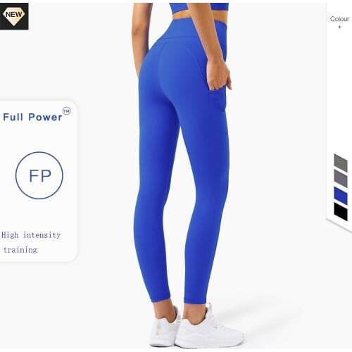 2021 New High-intensity Sports Training Fp Fabric Lulu Leggings Women With Pocket Professional Fitness High Waist Yoga Pants