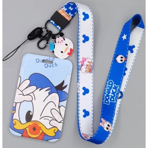 LT831 Donald Duck Lanyard for Key Neck Strap lanyard Card ID Badge Holder Key Chain Key Holder Hang Rope Keyrings Accessories