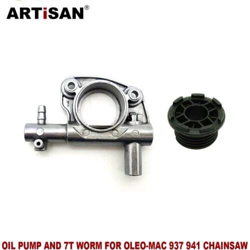 Oil Pump With 7T Worm for OLEO-MAC 937 940 941 947 952 EFCO MT440 Gasoline Chainsaw 2 Stroke Engine Garden Tools Parts