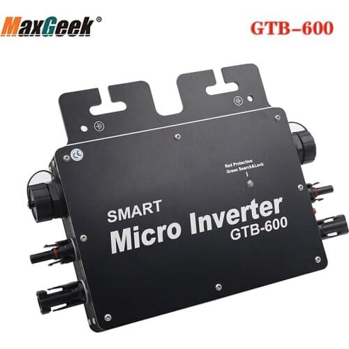 Maxgeek GTB-600 Grid Tie Inverter Solar Grid Tie Micro Inverter 600W Output Support Phone APP Control