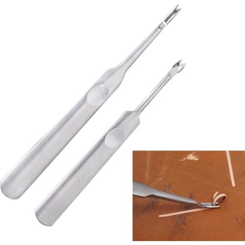 Leather Craft Groove Cutting Tool Beveler U + V Type Leathercraft Stitching Stainless Steel Watch Accessories Watchband DIY Tool