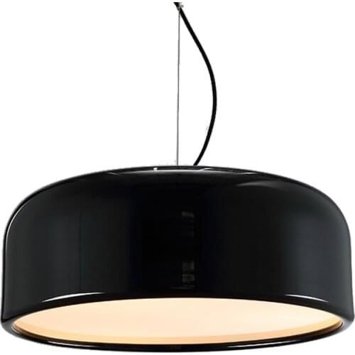 Modern Makaron Living Room Bedroom LED Pendant Lights Nordic Design Metal Round Simple Iron Loft Pendant Lamp Home Decoration