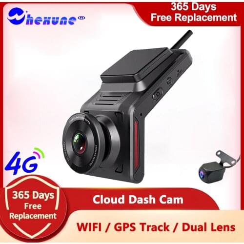 WHEXUNE K18 4G WiFi Car DVR Camera 2.0" FHD 1080P GPS Dashcam With Rearview Camera Dual Lens Video Recorder Registrator Dash Cam