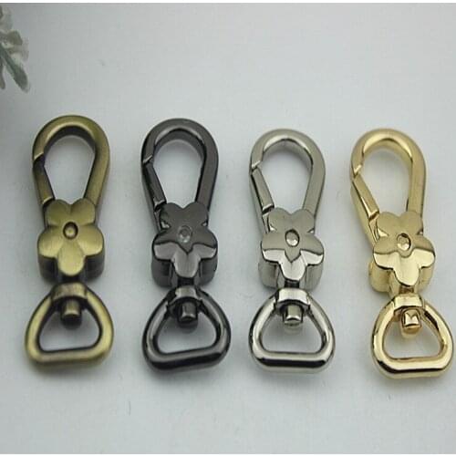 10pcs/ lot 4 colors Lovely flowers the button dog buckle fat buckle metal bag buckles ornament clasp