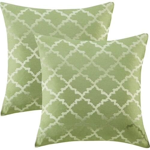 2 Packs Wine Cushions Covers 45X45 for Sofa Couch Bed Jacquard Throw Pillows Covers For Bedroom House Home Decor Cushion Cases