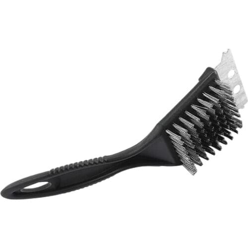 2 In 1 Barbecue Brush And Scraper Multi-Function Stainless Scraper Outdoor BBQ Cleaning Brush For All Grills BBQ Tool