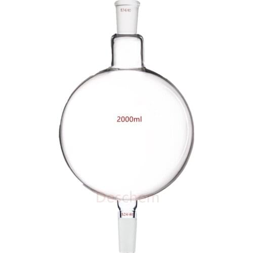 2000ml,24/40 Glass Chromatography Reservoir Flask,2L Chemical Received Bottle