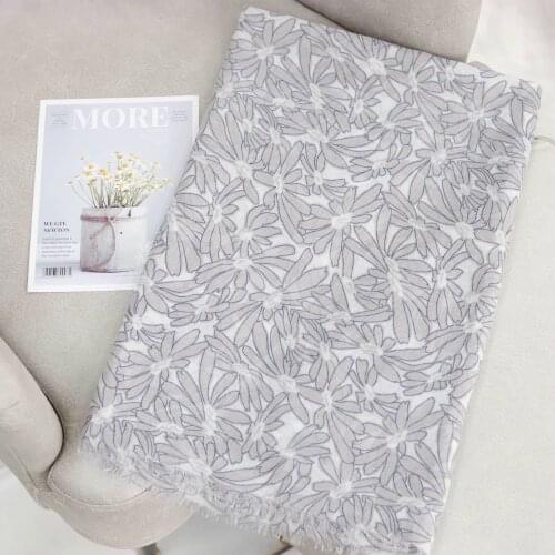 2021 Fashion Newest Floral Printed Pattern Printed Cotton Scarf Shawls Wraps 10pcs/lot
