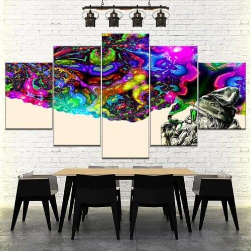 Modern Artwork 5 Pieces Anime Jojos Bizarre Adventure Posters Canvas HD Printed Decorative Wall Art Modular Pictures Framework