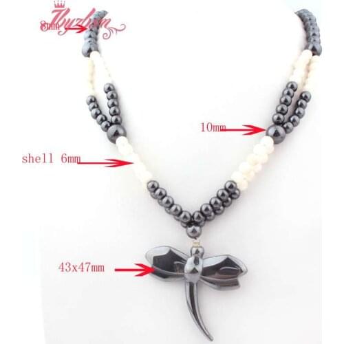 8mm Round (No Magnetic) Hematite Natural Stone Beads For Tribal Woman Fashion Jewellery Pendant Necklace 31" Free Shipping