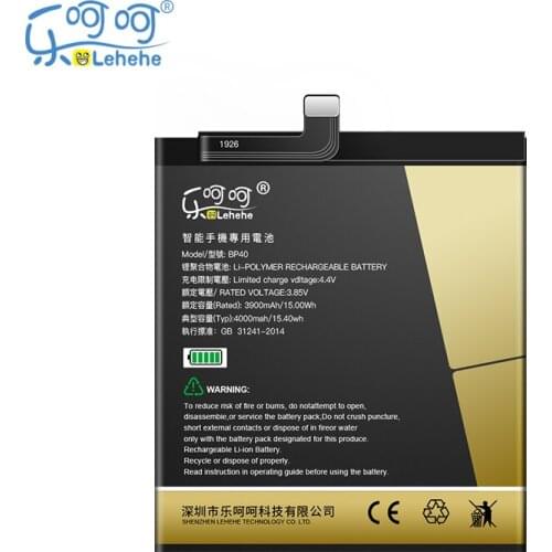 Original LEHEHE BP40 Battery for Xiaomi Redmi K20 Pro / Mi 9T Pro 4000mAh Phone Battery with Tools Gifts