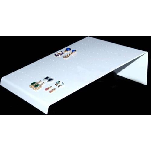 Acrylic 84 Pair Earrings Type L Display Showcase Jewelry Holder Organizer Stand White