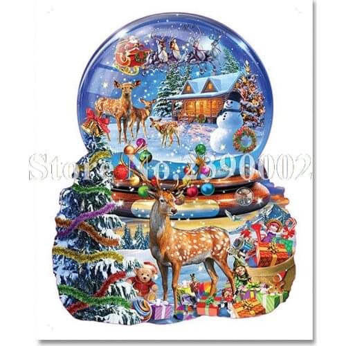 DIY Diamond Painting Diamond Embroidery Christmas Deer Home Decor Rhinestone Mosaic Cross Stitch Kit Best New Year Wall Sticker