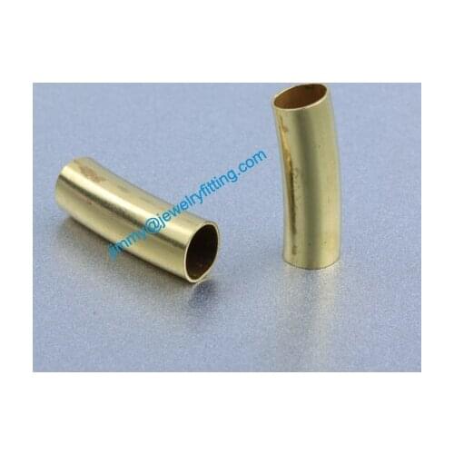 Jewelry findings Raw Brass matel spacer tube beads Pave tube beads tube Bar 5**15*0.25mm