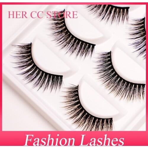 INDIVIDUAL PACKING 5PAIRS 0.10mm 3D SOFT DRAMATIC NATURAL THICK FASHION FALSE EYELASHES HIGH QUALITY MAKUP（MC710)