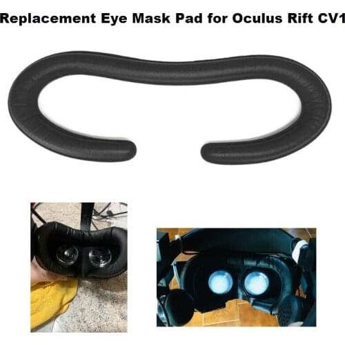 PU Leather Cover Foam for Oculus Rift CV1 VR Glasses Eye Mask Face Cushion Cover Face Replacement Memory Foam Pad VR Accessory