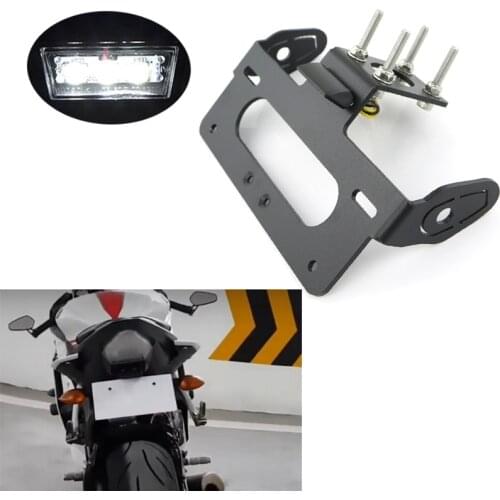 Fit For Yamaha YZF-R6 R6 2006-2020 Rear Tail Tidy Fender Eliminator Kit License Plate Holder Bracket Black Motorcycle Aluminum