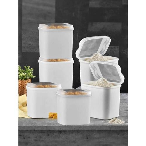 XL 4500 ml Big size Storage Box Kitchen Pantry Refrigerator Organizer Food High Quality Rice Flour Candy Pasta