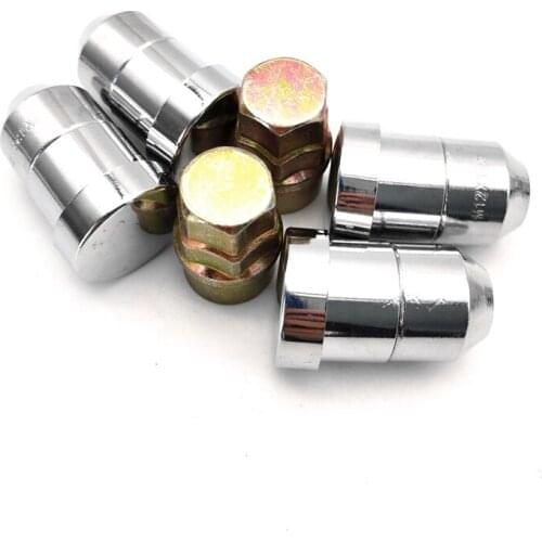 M12x1.25 Car Wheel Lock Lug Nuts Kit 4x Anti-theft Locking Nut + Cover + 2x Keys