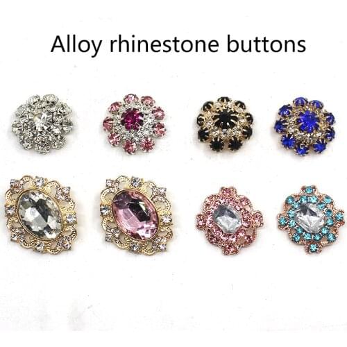 Limited New 10pcs/Lot Mixed Size Shape Buttons For Clothing Diy Accessories Sweater Overcoat Inlaid Metal Dress Decoration