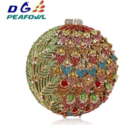 Multicolor Women Evening Bags Clutch Tassel Crystal Bags With Handle Diamonds Luxury Finger Ring Wedding Handbags Wedding Purse