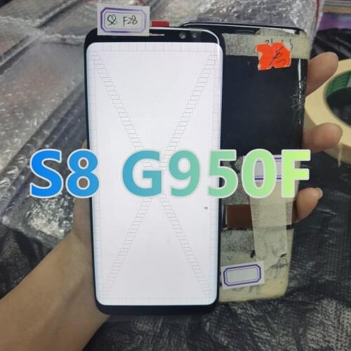 Points LCD Touch Screen For Samsung Galaxy S8 G950 G950F Display Touch Screen Replacement No Frame 100% Testing