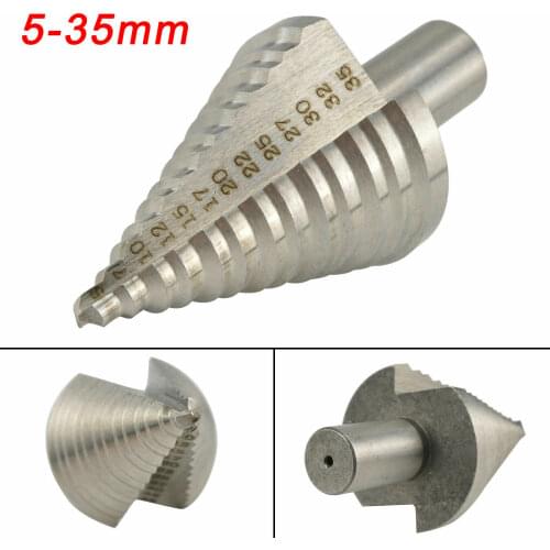 5-35mm HSS Large Cobalt Hole Titanium Cone Step Drill Bit Cutter Tools