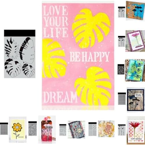 Leaves Flowers Honeycomb Smile 2021 Arrival New DIY Metal Cutting Stencil Diary Scrapbooking Easter Craft Engraving Making