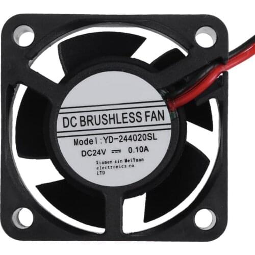 5 Blades 2Pin PC Computer Case CPU Cooler Fans Waterproof YD-244020SL 24V 40x40x15mm Low Noise Brushless DC Cooling Fan