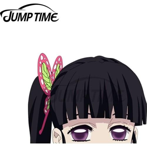 Jump Time 13 x 6.8cm For Kanao Tsuyuri Peeker Demon Slayer Car Stickers Graffiti Motocycle Laptop Race Decoration Window Decal