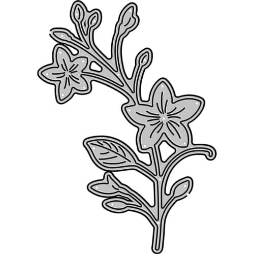 Winter Plum Flower Leaves Plant 2020 New Metal Cutting Dies for DIY Scrapbooking and Card Making Decorative Embossing No Stamps