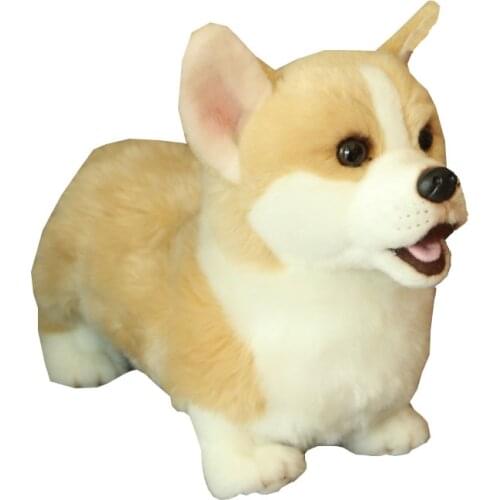1PCS 30cm lovely Plush Welsh Corgi Pembroke Dog Toy Simulation Plush Stuffed Animal Doll Kids Baby Toy Birthday Gift Home Decor