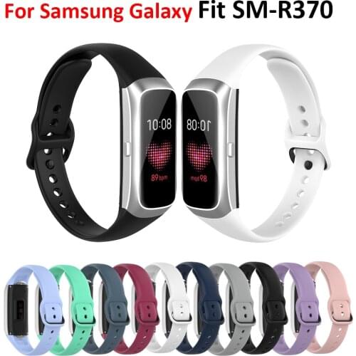 2021 Smart Bracelet Wristband For Samsung Galaxy Fit R370 Sport Soft Silicone Watch Strap For Galaxy Band Fit SM-R370 Watchband