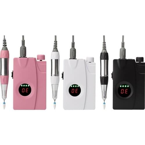 30000RPM LCD Electric Nail Drill Machine Cutter Manicure Pedicure Tool With Accessory Profession Grinding Nail Art Equipment Kit