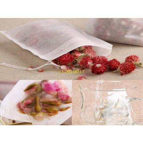 5000pcs/lot Teabags 5.5 x 7CM Empty Scented Tea Bags With String Heal Seal Paper Tea partner Tea Coffee Strainer