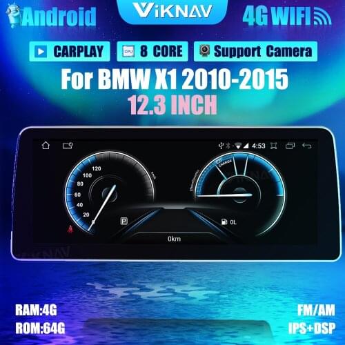 12.3inch Android 10.0 Car Radio DVD Multimedia Player For BMW X1 2010-2015 GPS Navigation Car auto Stereo Carplay