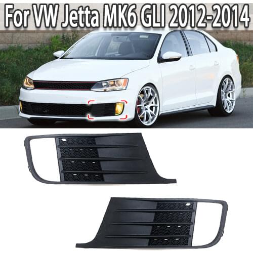 K-Car Front Bumper Fog Light Lamp Grill Cover 5C6853665C 5C6853666C For Volkswagen VW Jetta MK6 GLI 2012 2013 2014