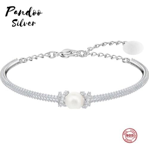 Fashion Charm Pure 925 Silver Original 1:1 Copy, Simple Design Elegant And Exquisite Wild Bracelet Female Luxury Jewelry Gifts