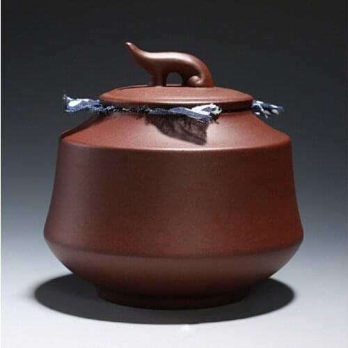 Yixing purple sand tea pot trumpet nostalgic purple sand pot portable tea pot home awakening tea pot Pu er tea storage tank