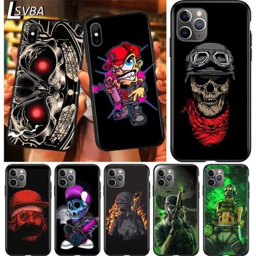 Black Cover Hot Grafiti Ganstar for Apple iPhone 12 Mini 11 XS Pro Max X XR 8 7 6 6S Plus SE 2020 5 5S Phone Case