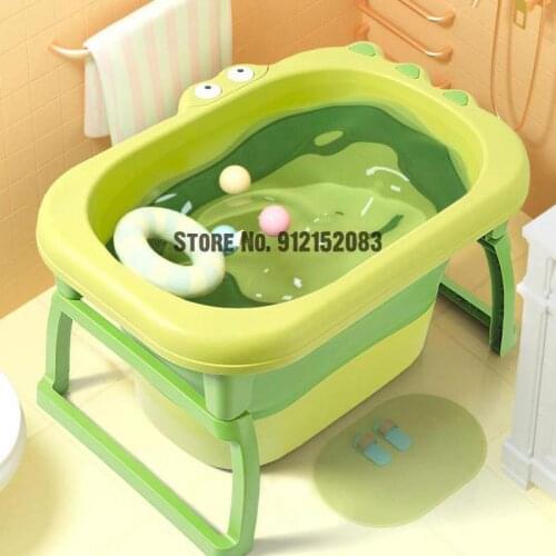 Baby Bathtub Baby Bathtub Bath Bucket Swimming Bucket Household Folding Childrens Bath Bucket Can Sit Or Lie Down