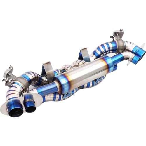 Factory own manufacturer high effeciancy titanium exhaust pipe with valvelectronic for Porsche 992