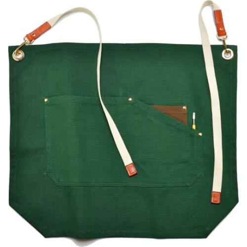 Apron half-length men and women cotton padded canvas cafe western restaurant tea shop waist