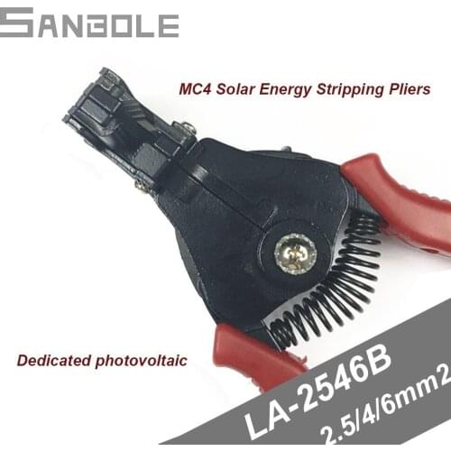 Wire Clamp Stripper LA-2546B 2.5/4/6mm2 Mc4 Multi-function Type Crimping Pliers electric Decrustation for Connectors