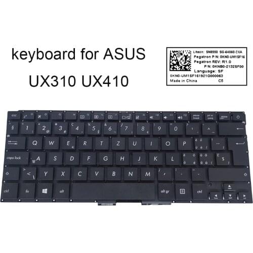 Croatian Swiss keyboard for ASUS ZenBook UX310 UX310UF UX310UQ UX310UA UX410 SW WB QWERTZ laptops keyboards 0KN0 UM1WB16 UM1SF16