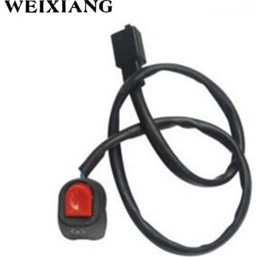 2 x 7/8" Motorcycle Power Ignition Start Horn Switch Buttons With Bullet Connector For Yamaha Honda Motorbike ATV Dit Bike