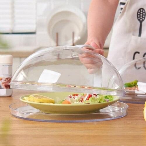 Dish Cover Kitchen Microwave Oven Plate Cover Transparent Anti-splash Dish Lid High Temperature Resistant Oil Cover Kitchen Tool