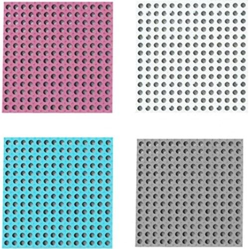 Square Non-slip Hollow Home Bathroom Anti-skid Mats Cushion with Suction Cup